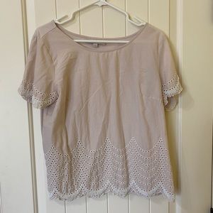Ann Taylor LOFT light pink shirt
